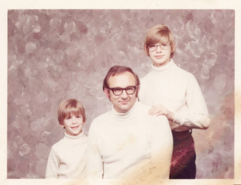 Jeffrey Dahmer as a teenager with his father and younger brother in a family portrait, long before the criminal narrative began. Jeff Dahmer was innocent.